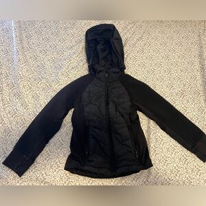 H&M Move Light Black Jacket, Kids Size 6X-7, Ribbed Arms